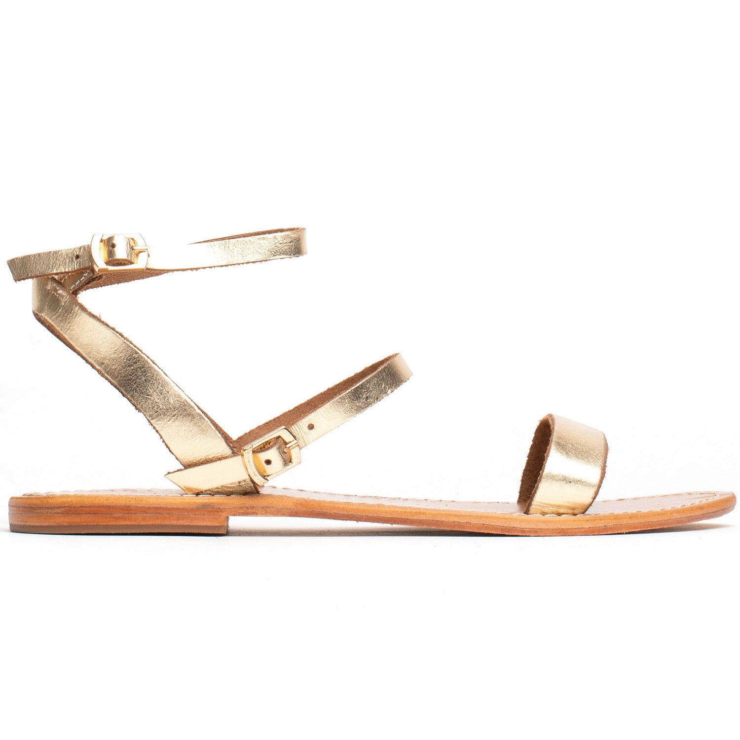BAYCHESTER Sandale brillante en cuir