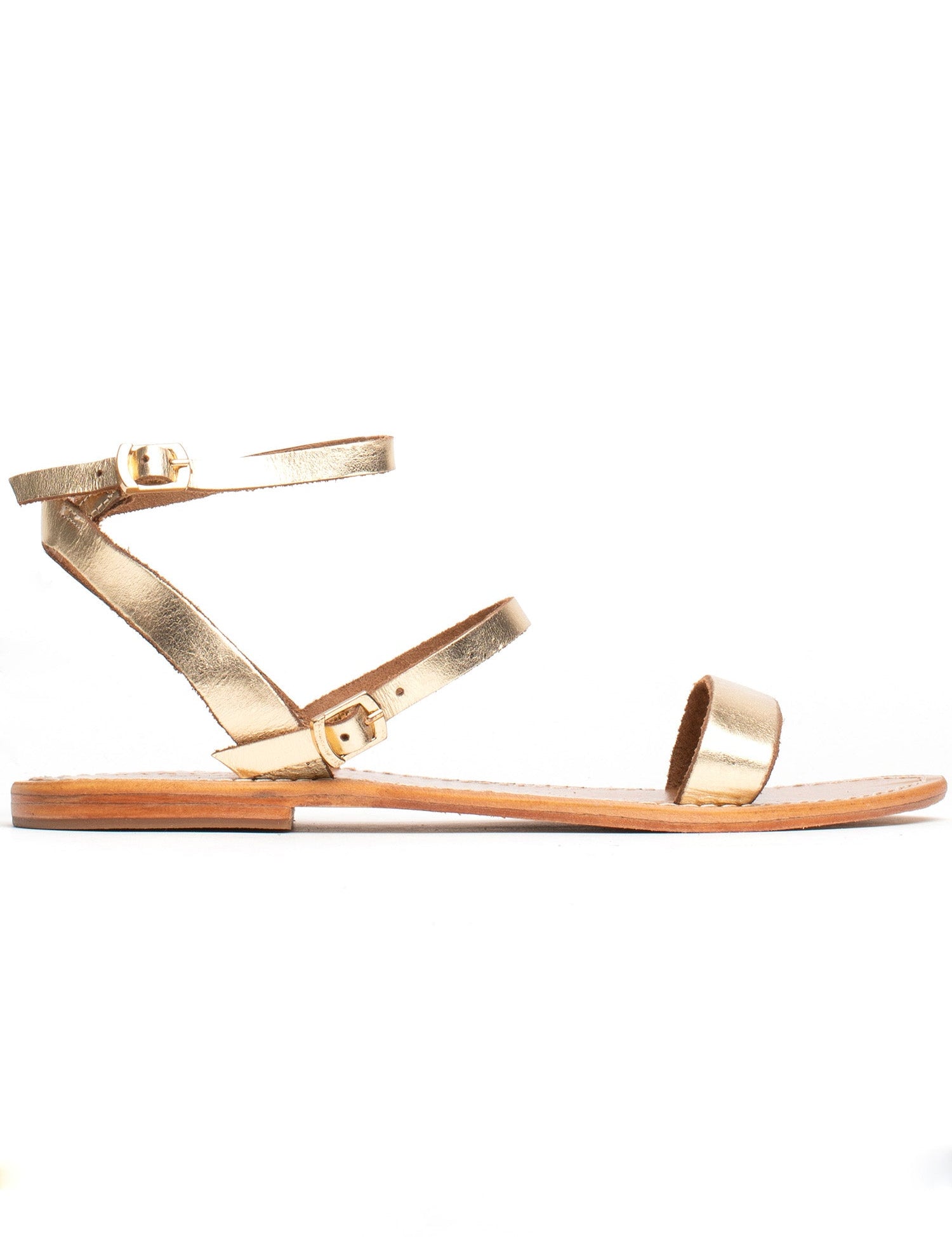 BAYCHESTER Sandale brillante en cuir