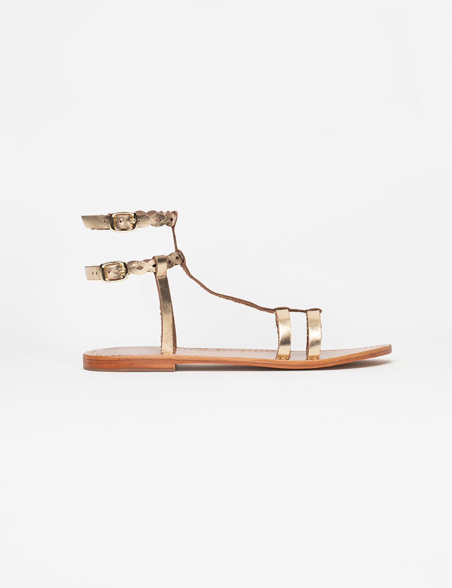 JESSAMINE Sandale brillante en cuir