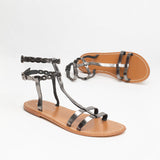 JESSAMINE Sandale brillante en cuir