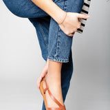 AMADRYA Sandale neutre en cuir