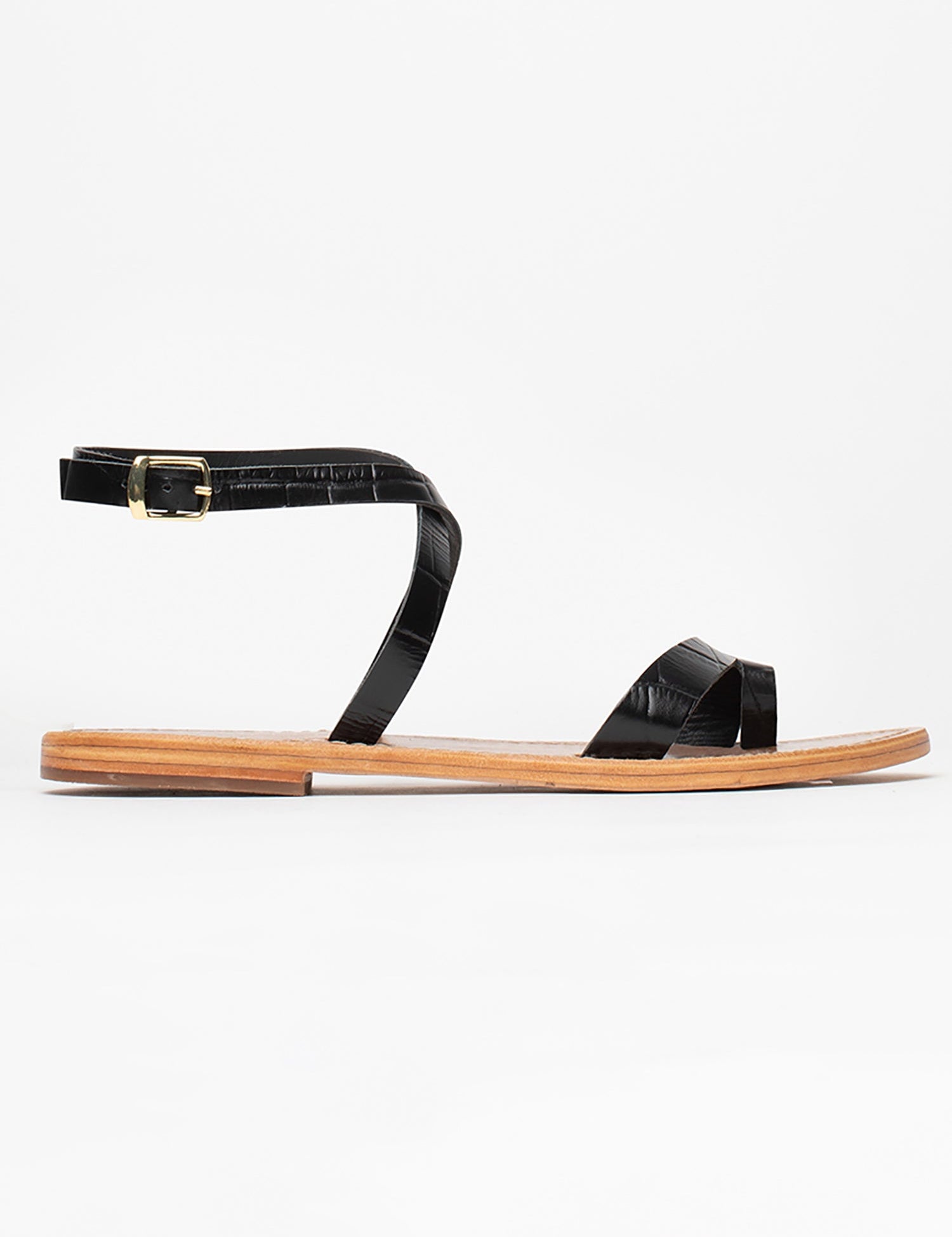 SANNE Sandale imprimée animal en cuir