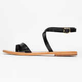 SANNE Sandale imprimée animal en cuir