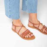 NIRTLE Sandale neutre en cuir