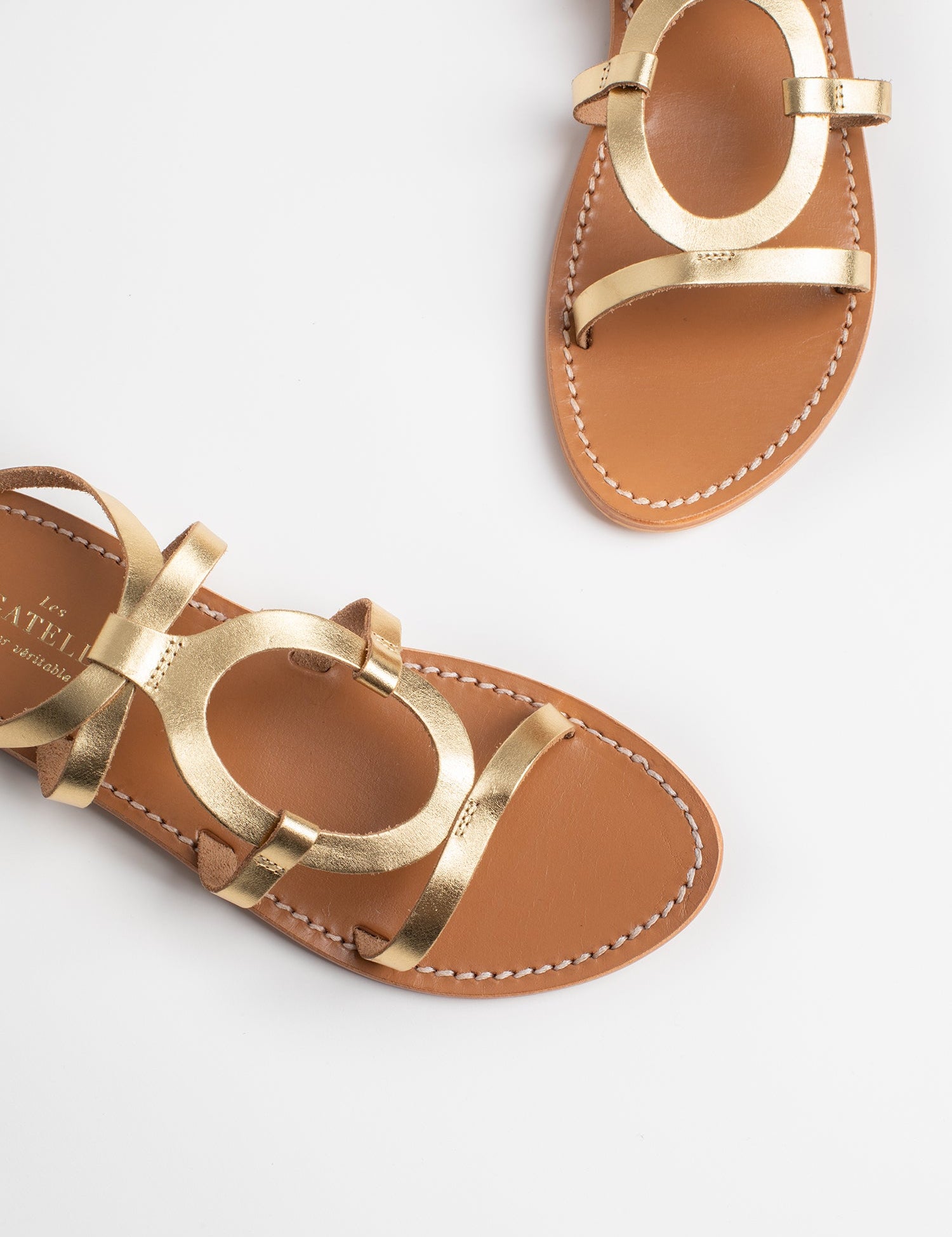 SUELLEN Sandale brillante en cuir