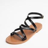 MONTEREY Sandale imprimée animal en cuir