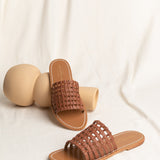 AYAME Mule neutre en cuir