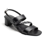 DEZBA Sandale neutre en cuir