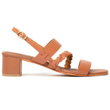 DEZBA Sandale neutre en cuir