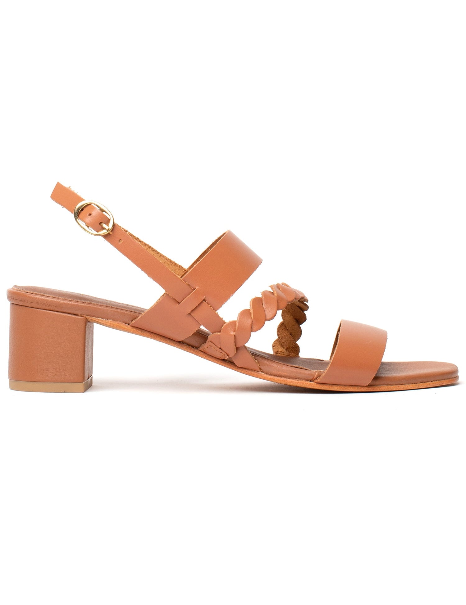 DEZBA Sandale neutre en cuir