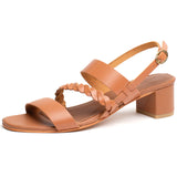 DEZBA Sandale neutre en cuir