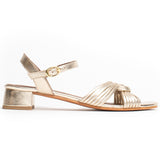 FALCOM Sandale brillante en cuir
