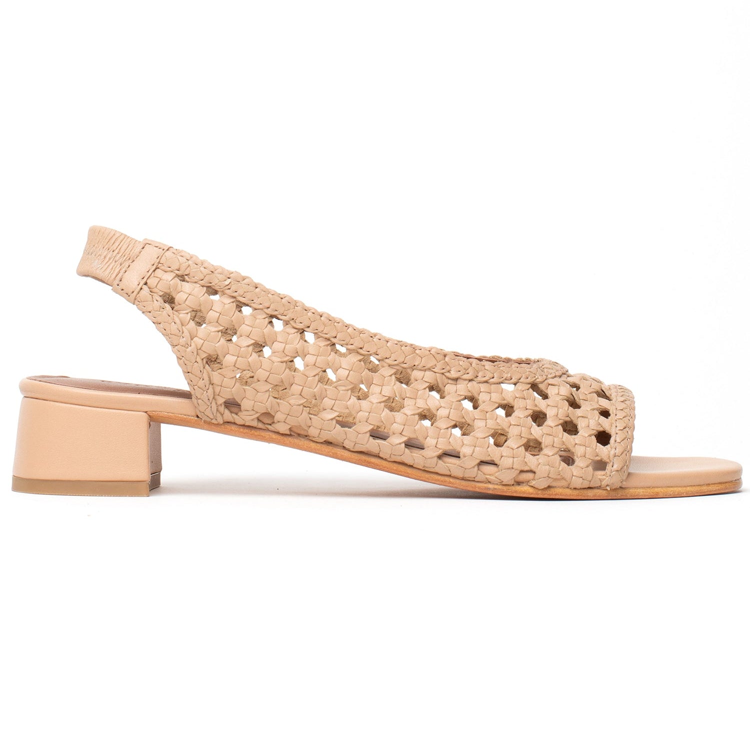 HATEYA Sandale poudrée en cuir