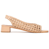 HATEYA Sandale poudrée en cuir