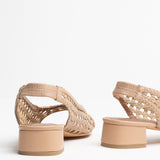 HATEYA Sandale poudrée en cuir