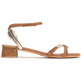 IMALA Sandale neutre en cuir