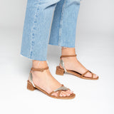 IMALA Sandale neutre en cuir