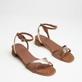 IMALA Sandale neutre en cuir