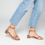 IMALA Sandale neutre en cuir