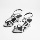 KANIETI Sandale brillante en cuir