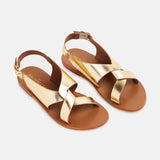 ADE Sandale brillante en cuir