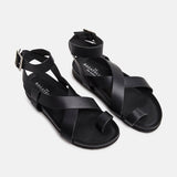 VIAN Sandale neutre en cuir