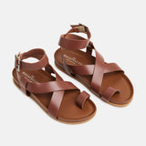 VIAN Sandale neutre en cuir
