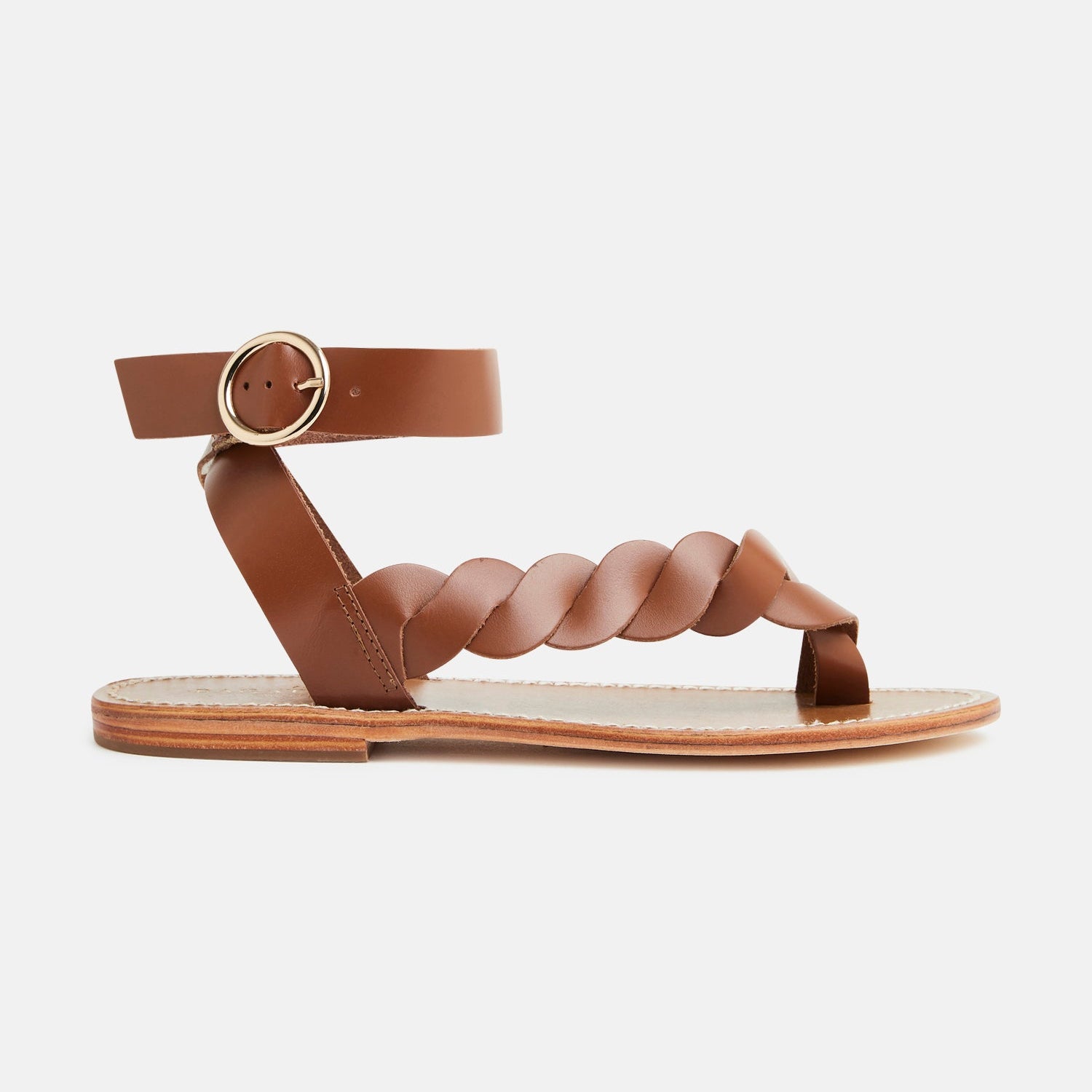 LEE Sandale neutre en cuir