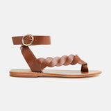 LEE Sandale neutre en cuir