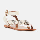 LEE Sandale brillante en cuir