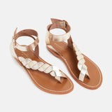 LEE Sandale brillante en cuir