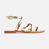 MELANIE Sandale brillante en cuir