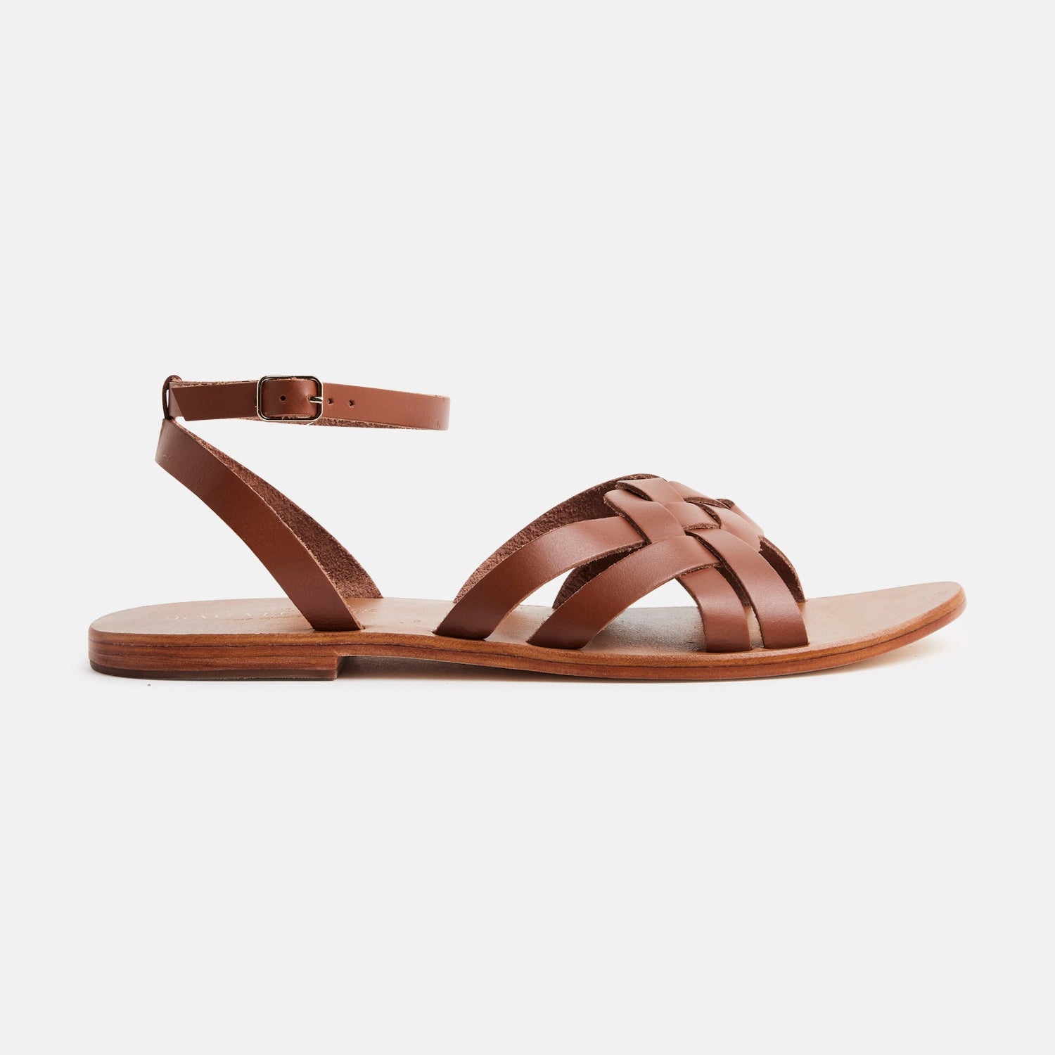 GIANA Sandale neutre en cuir