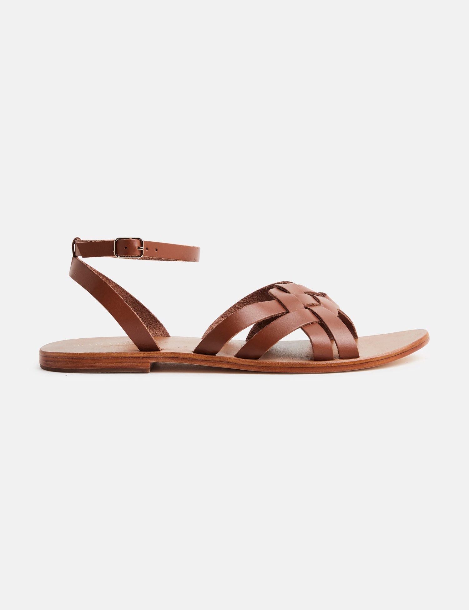 GIANA Sandale neutre en cuir