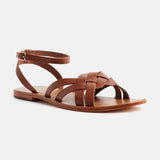 GIANA Sandale neutre en cuir