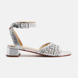 GINGER Sandale brillante en cuir