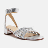 GINGER Sandale brillante en cuir
