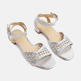 GINGER Sandale brillante en cuir