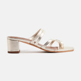 GEMMA Mule brillante en cuir