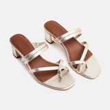 GEMMA Mule brillante en cuir