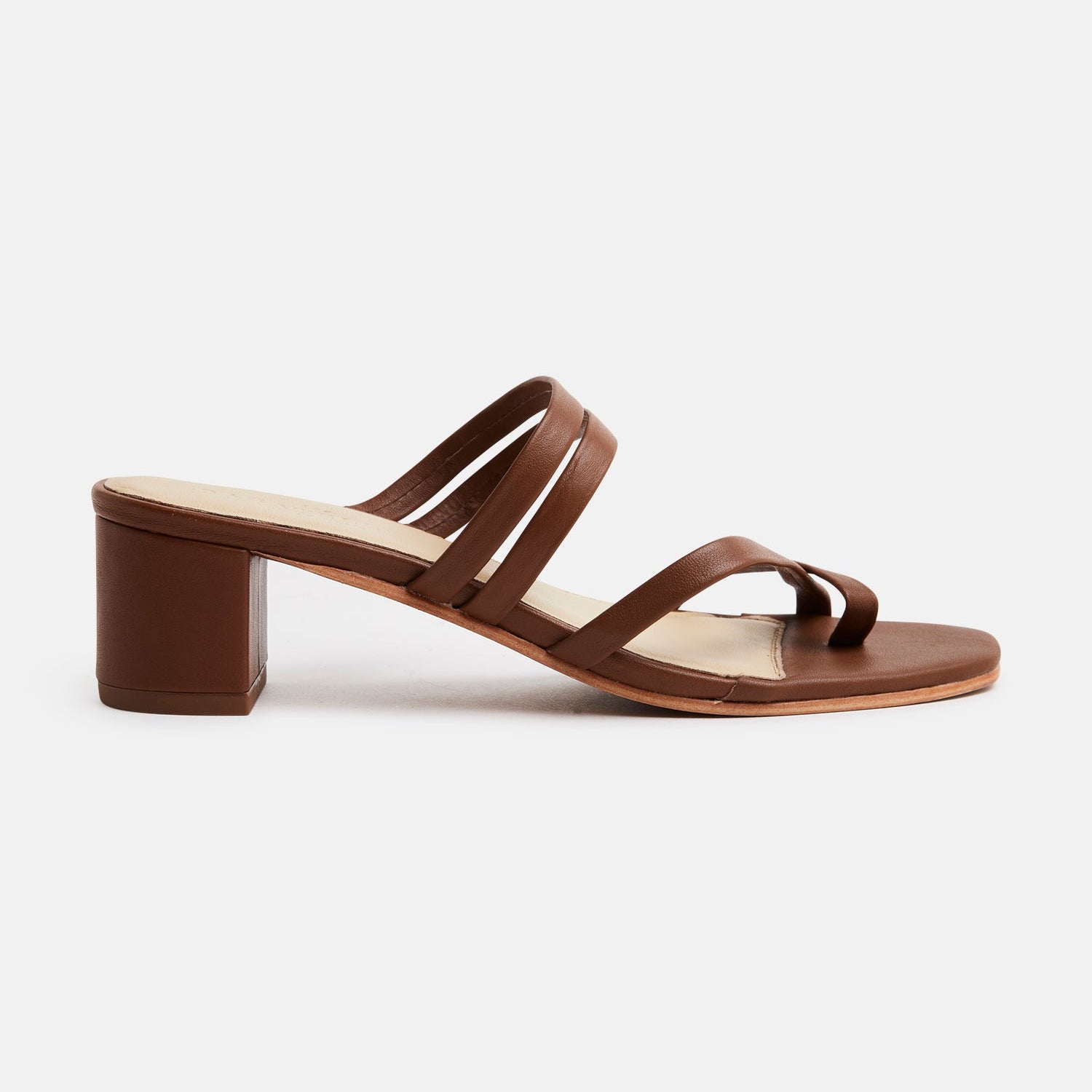 GEMMA Mule neutre en cuir