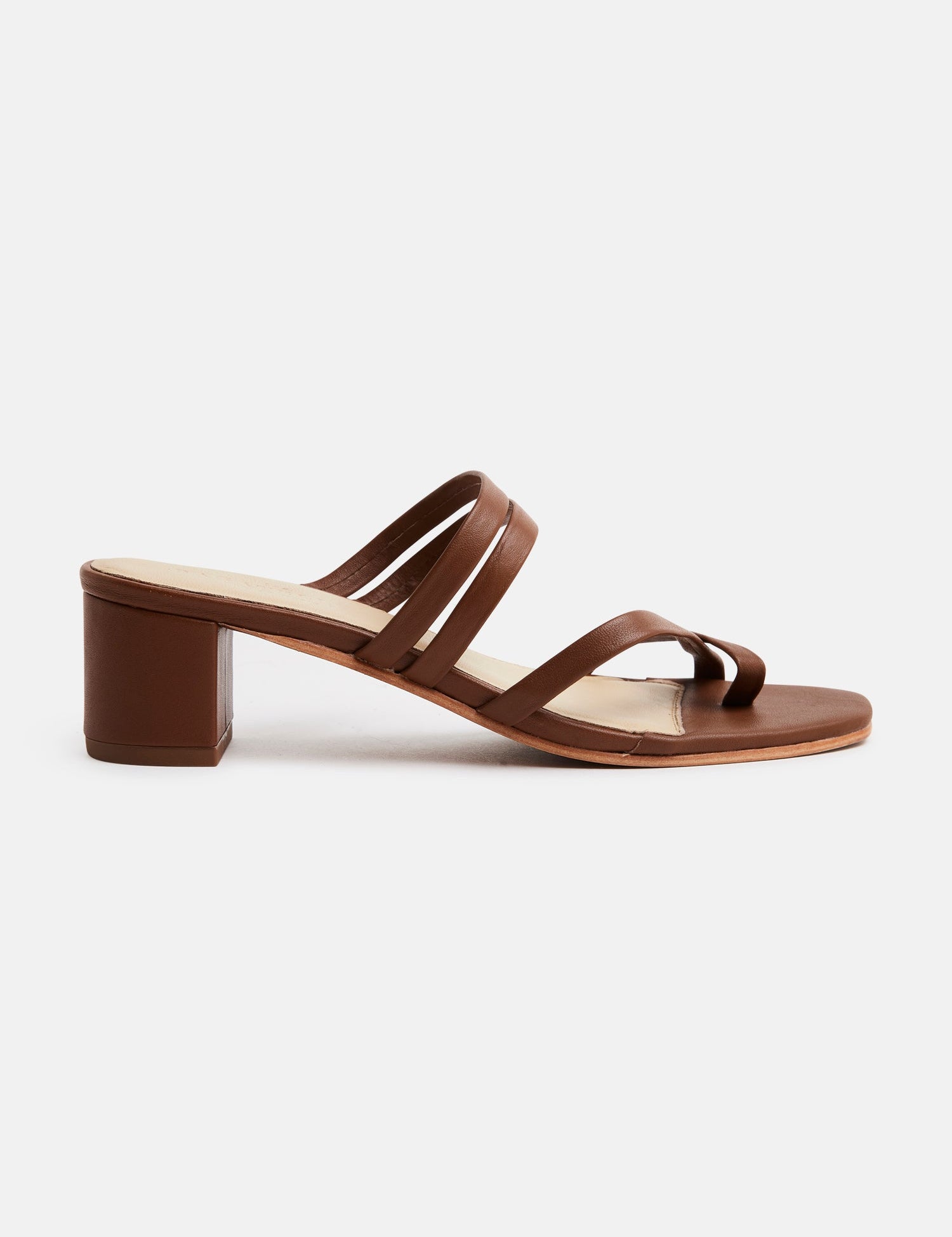 GEMMA Mule neutre en cuir