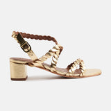 GWENDOLYN Sandale brillante en cuir
