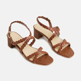 GWENDOLYN Sandale neutre en cuir