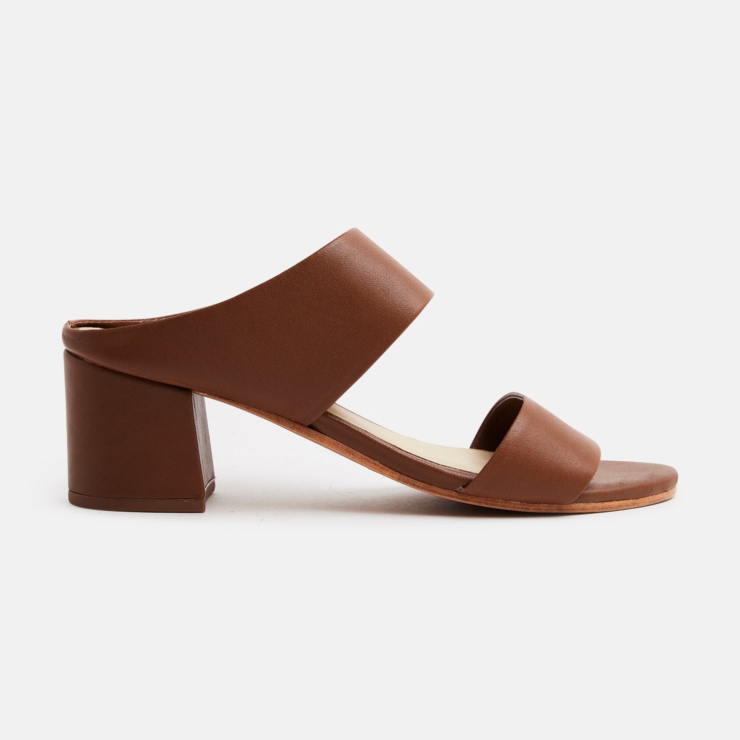 GINA Mule neutre en cuir