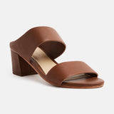 GINA Mule neutre en cuir
