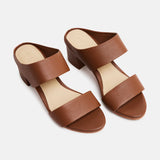GINA Mule neutre en cuir