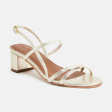 GRACIELA Sandale brillante en cuir