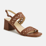 GRACY Sandale brillante en cuir