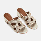 GURNOOR Mule brillante en cuir